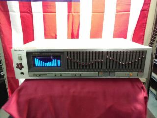 Technics Stereo Graphic Equalizer Sh - 8055 24 Band Rare Made In Japan Silver Face