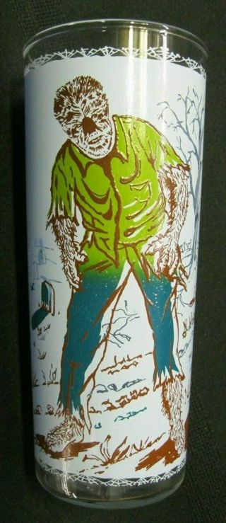 Vintage Universal Pictures Wolfman Drinking Glass