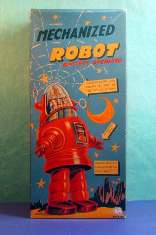 All ROBBY Robbie Mechanized Robot Chrome Gold 1990 OTTI rare 11