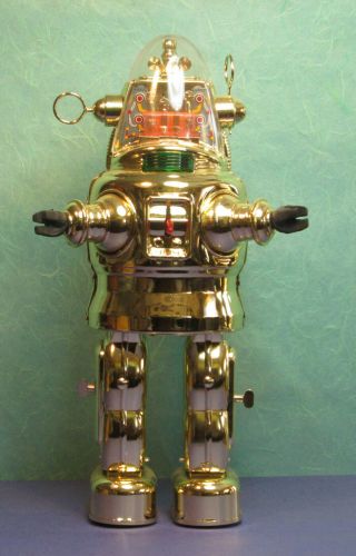 All Robby Robbie Mechanized Robot Chrome Gold 1990 Otti Rare