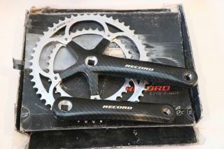 Campagnolo Record Carbon Crankset 10 Speed Ud 170mm First Generation 53/39 Rare