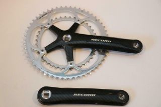 Campagnolo Record Carbon Crankset 10 Speed UD 170mm First Generation 53/39 Rare 2