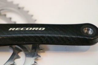 Campagnolo Record Carbon Crankset 10 Speed UD 170mm First Generation 53/39 Rare 3