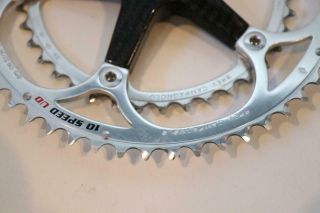 Campagnolo Record Carbon Crankset 10 Speed UD 170mm First Generation 53/39 Rare 8