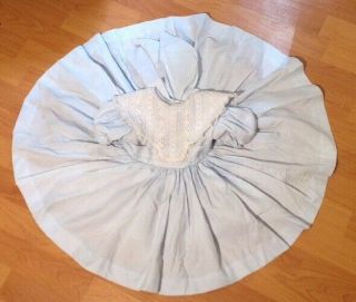 Vintage Daddy ' s Girl Eyelet Lace Crinoline Nylon Baby Toddler Blue Dress Sz 1 6