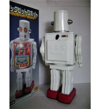 RARE COCKPIT WHITE ROBOT METAL HOUSE JAPAN MIB 4