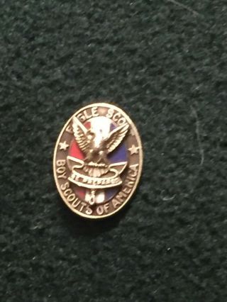 Vintage Sterling Silver Boy Scouts Of America Eagle Scout Pin