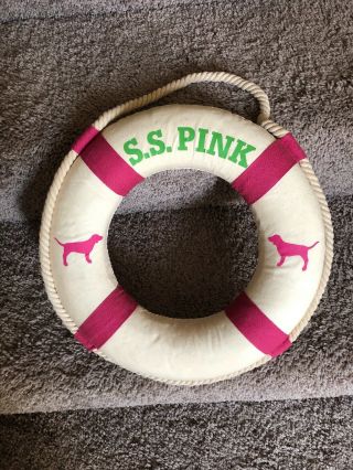 Victorias Secret Vs Life Saver Raft S.  S.  Pink Store Display Prop Rare Vintage