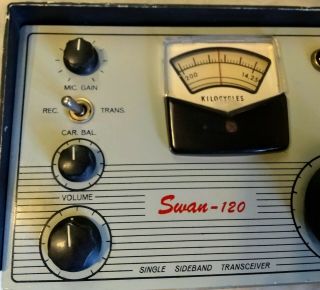 Vintage Swan 120 Single Sideband Ham Radio Transceiver SW - 120 2