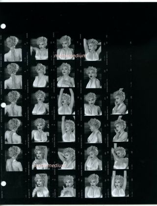 M814c Madonna Vogue Video 1990 Vintage Contact Sheet Photo Herb Ritts Fincher