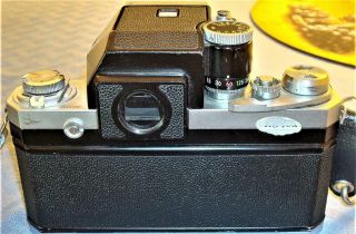 VG NIKON F 35mm Film Camera W/PHOTOMIC VIEWER - METER/WORKING Vintage 4