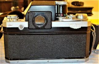 VG NIKON F 35mm Film Camera W/PHOTOMIC VIEWER - METER/WORKING Vintage 7