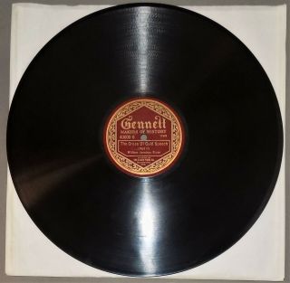 Rare 78 rpm record WILLIAM JENNINGS BRYAN Cross of Gold Speech 1896 Gennett E, 3