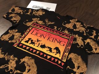 Lion King Disney Shirt Xl Vtg 90s Fog Aladdin Rap Tour Rock Beauty And The Beast