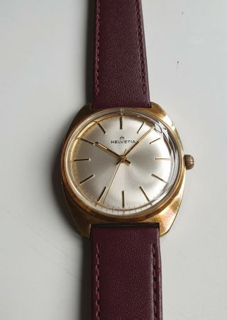 Vintage Helvetia Hand Winding Watch - cal.  ETA 2750 3