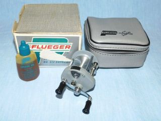 Vintage Model 512 Pflueger Supreme Spool Reel And Accessories