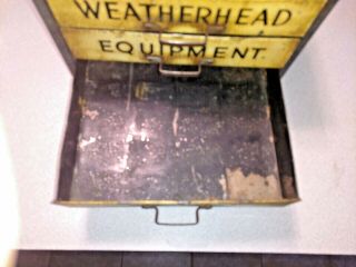 Weatherhead Vtg Steelmaster cabinet Industrial Tool Machinist Bin Drawer Metal 6