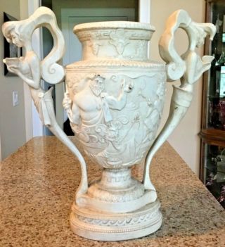 Rare Disney Hercules Hades Zeus Limited Edition 500 Cast Relief Vase Sculpture