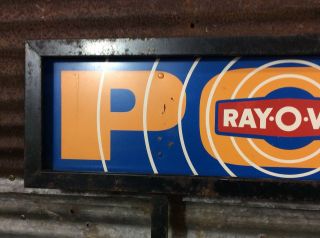 Antique Vtg 40s 50s RAYOVAC POWER Battery Store Display Rack 36 