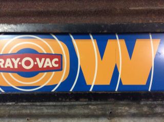 Antique Vtg 40s 50s RAYOVAC POWER Battery Store Display Rack 36 