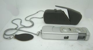 Vintage Minox Wetzlar Iii Sub - Miniature (spy) Camera W/case And Chain