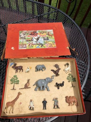 Vintage 1940s 1950s Timpo Model Zoo Complete Set