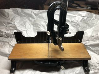Stanley No 150 Vintage Tabletop Cast Iron Miter Saw Box Made In USA & Minty 6