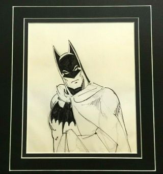 Batman Marshall Rogers Art Hand Drawn & Framed W/ Rare Dc Comics