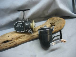 VINTAGE/OLD FISHING REELS - 5 ANTIQUE BAIT CASTING REELS - ALL ARE LANGLEY REELS 4