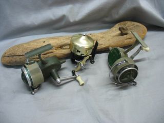 VINTAGE/OLD FISHING REELS - 5 ANTIQUE BAIT CASTING REELS - ALL ARE LANGLEY REELS 6