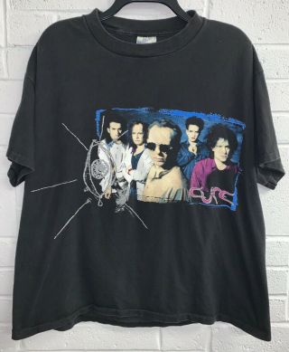 Vintage The Cure 1992 Wish Tour Concert T - Shirt Large L Robert Smith