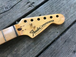 Vintage 1980 - 1982 Fender Stratocaster Neck Smith Strat Maple CBS 4 bolt 2