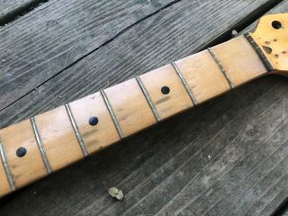 Vintage 1980 - 1982 Fender Stratocaster Neck Smith Strat Maple CBS 4 bolt 3