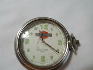 RARE Vintage Harley Davidson Swiss Pocket watch,  100 operational. 2