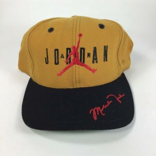 Vintage Nike Air Jordan Red,  Black,  Gold,  Baseball Cap,  Snapback Ha - 333