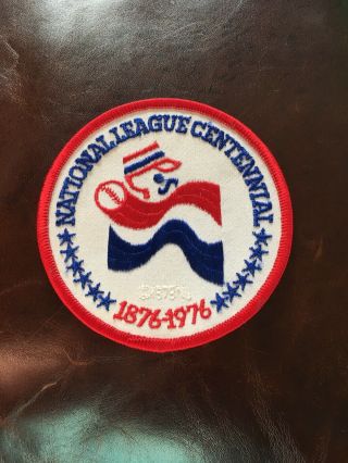 1976 National League Centennial Mlb Baseball 3 - 1/2” Vintage Round Patch