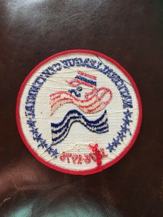 1976 NATIONAL LEAGUE CENTENNIAL MLB BASEBALL 3 - 1/2” VINTAGE ROUND PATCH 2