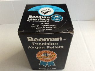 Vtg Nos Beeman 5 Pk Precision Airgun Laser - Sport - Cal.  177” (4.  5mm) - 3160 - 2500 Pc