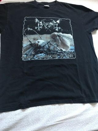 Mayhem Vintage Tour Shirt Bolt Thrower Behemoth Venom Enslaved Bathory Emperor