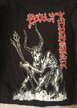 Bolt Thrower 1991 USA Tour Long Sleeve Shirt Vintage XL 2