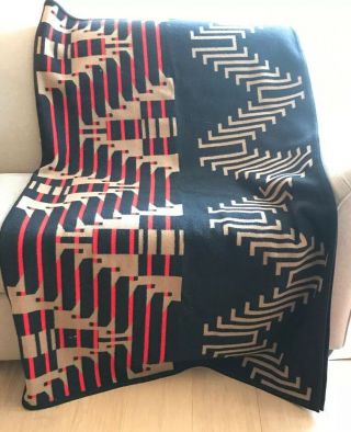 VINTAGE PENDLETON Potlach Blanket Washington Centennial REVERSE PATTERN 65 X 75 2