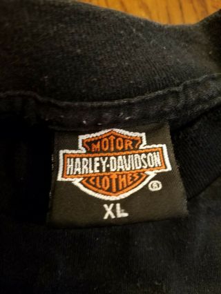 VTG 90’s 3D Emblem HARLEY DAVIDSON shirt XL 50/50 Grizzly Bear Strong Survive 6