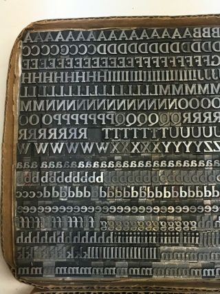 Cheltenham Bold 24 pt - Letterpress Type - Vintage Metal Lead Sorts Font Fonts 5