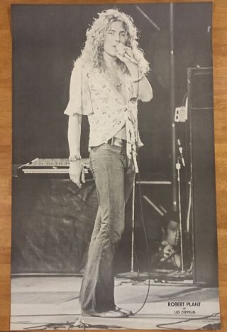 Led Zeppelin Robert Plant By Paul,  Roman Wall Pin - Up Vintage Poster