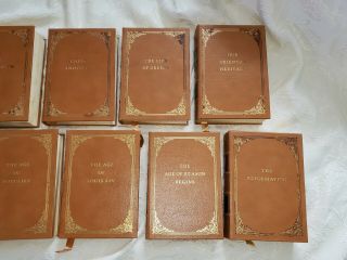 EASTON Press Story of Civilization by DURANT Complete set 11 Vol.  RARE,  w/FLAWS 5