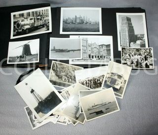 Vintage Photo Album,  Shell Oil Mining & Refineries,  Photos From Around The World