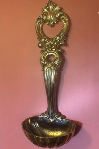 Vintage 1972 Homco Home Interior Gold Ornate Syroco Ladle Spoon 31 " Tall