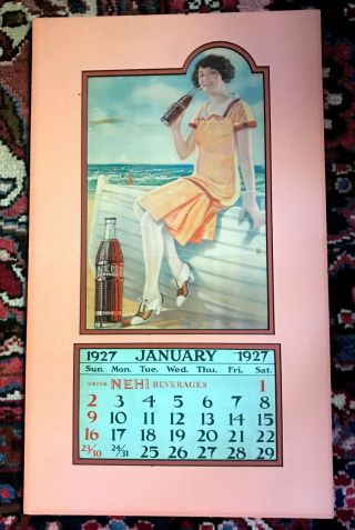 Nehi Beverages Vintage Calendar 1927