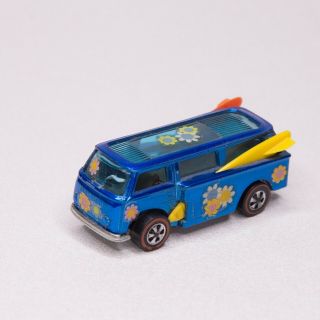 1969 Hot Wheels Redline Blue Volkswagen Beach Bomb Vintage Mattel Van Blue