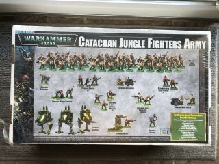 Rare Oop Warhammer 40k Catachan Jungle Fighters Army Nib